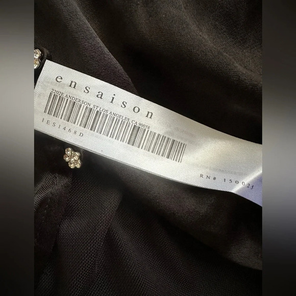 En Saison Lizette Satin Button Up Midi Dress. Size Medium. - Picture 7 of 9